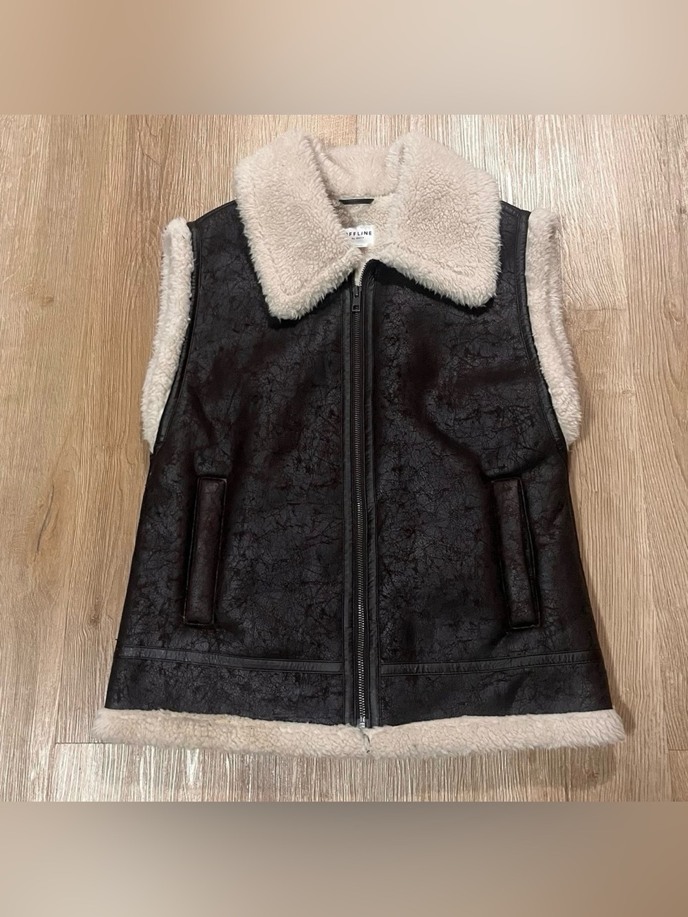 Offline By Aerie Faux Leather Sherpa